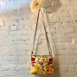 MC Cross BodyTooled  Leather Adjustable Shoulder Bag